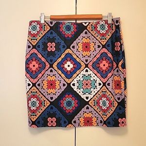 Shein colorful mini skirt sz 1xl